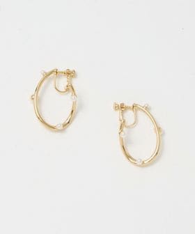 green label relaxing/ドロップフープ イヤリング/イヤリング