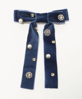 green label relaxing/キラキラパーツ リボン バレッタ/ヘアアクセサリー