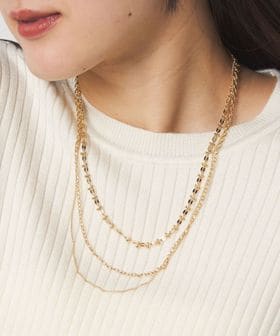 green label relaxing/3WAY デザインチェーン 3連 ネックレス/ネックレス