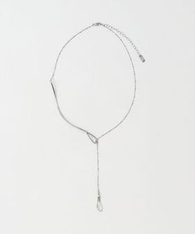 green label relaxing/ウェーブバー＆ドロップクリア ネックレス/ネックレス