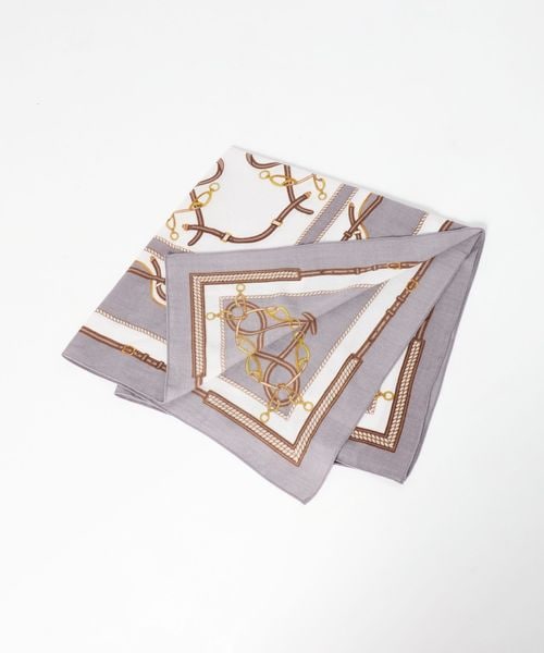 green label relaxing/プリント スクエアストール/ストール / マフラー