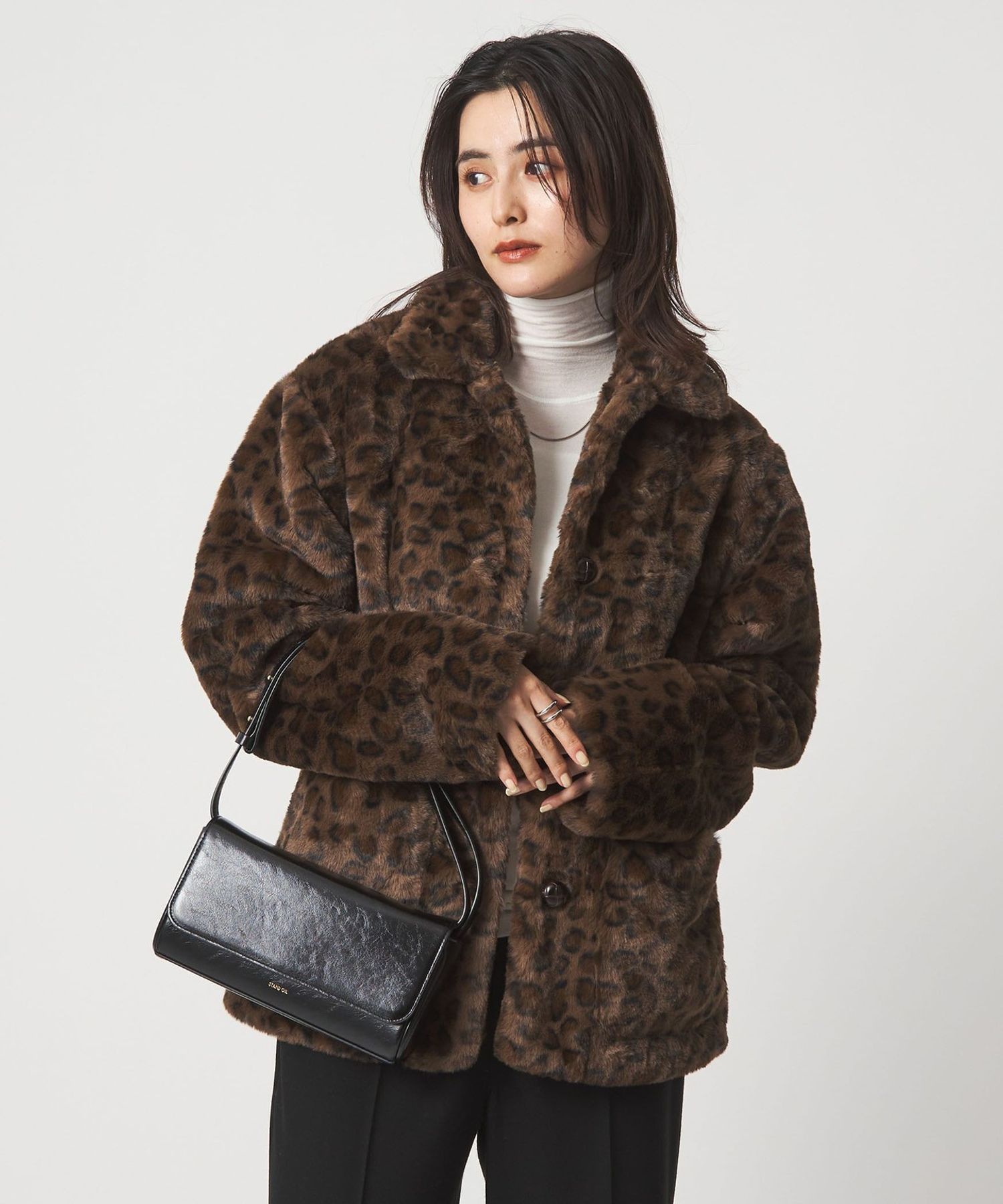 これからだ　Tondamart レオパード柄ジャケット フェルトタッチM MACKINTOSH (マッキントッシュ) レディース LDS LITTLEMILL リトルミル