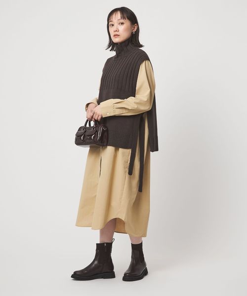 green label relaxing/ニット ベスト × シャツ ワンピース セット/その他ワンピース / ドレス