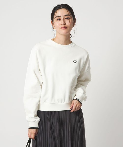 FRED PERRY/＜FRED PERRY＞クルーネック ショート スウェット プルオーバー /スウェット / パーカー