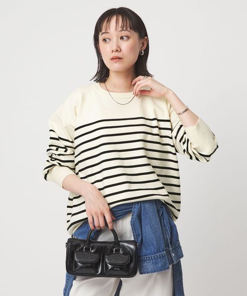 green label relaxing/バックフォルム ニット プルオーバー マシンウォッシャブル/ニット / セーター