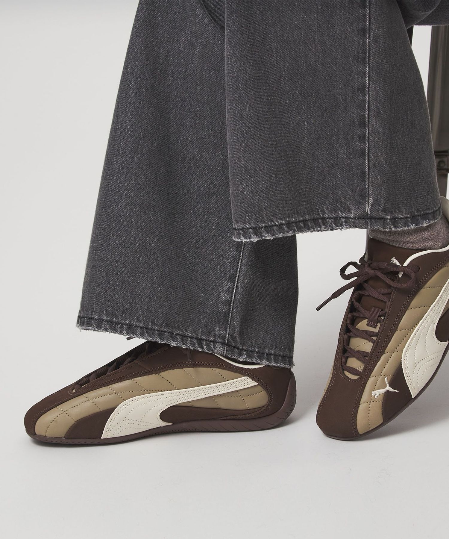 PUMA＞スピードキャット プラス キルテッド スニーカー