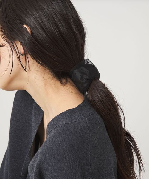 green label relaxing/【WEB限定】チュール ヘアカフ（ドット）/ヘアアクセサリー