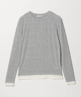 green label relaxing/ベアテン フェイクレイヤード クルーネック プルオーバー/Tシャツ / カットソー