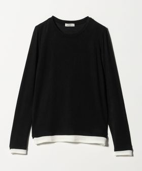 green label relaxing/ベアテン フェイクレイヤード クルーネック プルオーバー/Tシャツ / カットソー