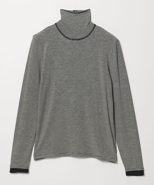 green label relaxing/ベアテン フェイクレイヤード タートルネック プルオーバー/Tシャツ / カットソー