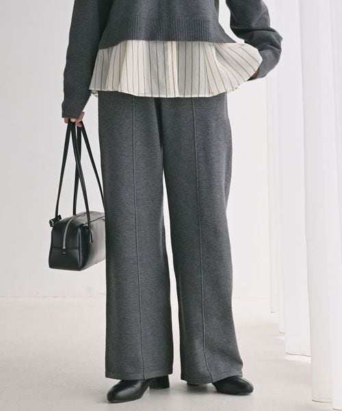 green label relaxing/【WEB限定】＜at ease＞ニット パンツ ウォッシャブル/イージーパンツ