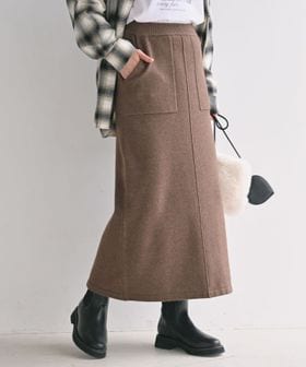 green label relaxing/【WEB限定】＜at ease＞ニット タイト スカート ウォッシャブル/ミモレ / ロング