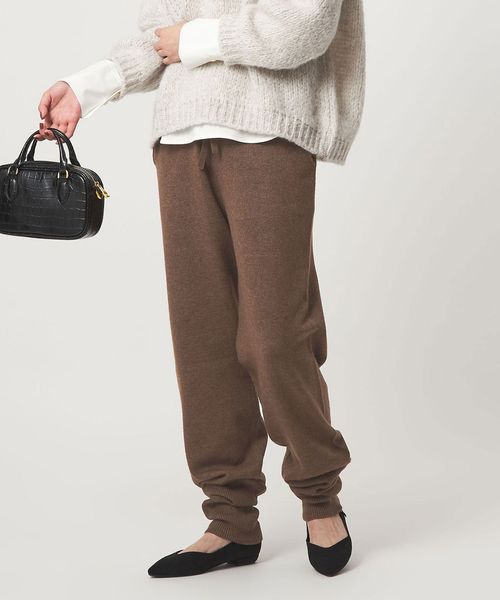 green label relaxing/【WEB限定】＜at ease＞ジョグ ニット パンツ ウォッシャブル/イージーパンツ