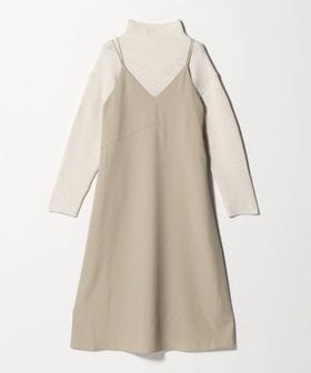 green label relaxing/タートルネック ニット × キャミソールワンピース セット/キャミソールワンピース