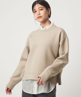 green label relaxing/【WEB限定】＜at ease＞ダンボール スリット プルオーバー カットソー/Tシャツ / カットソー