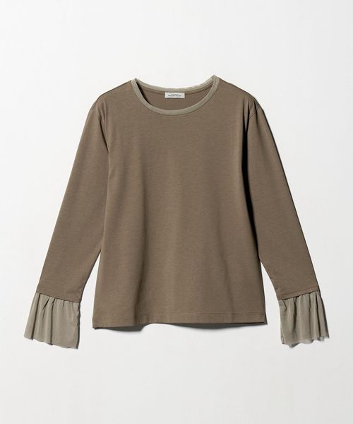 green label relaxing/ソデ チュール プルオーバー/Tシャツ / カットソー