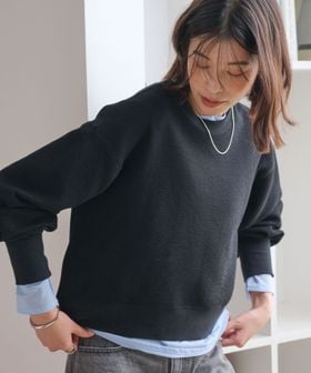 green label relaxing/【WEB限定】＜at ease＞フクレ ジャカード プルオーバー カットソー/Tシャツ / カットソー