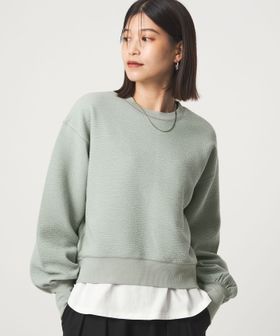 green label relaxing/【WEB限定】＜at ease＞フクレ ジャカード プルオーバー カットソー/Tシャツ / カットソー