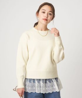 green label relaxing/ニット × レース キャミソール プルオーバー セット/ニット / セーター