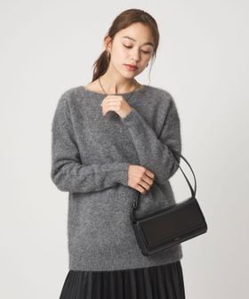 green label relaxing/ヘアリー ニット ロング プルオーバー/ニット / セーター