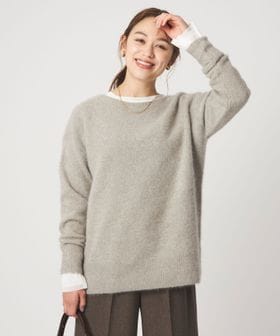 green label relaxing/ヘアリー ニット ロング プルオーバー/ニット / セーター