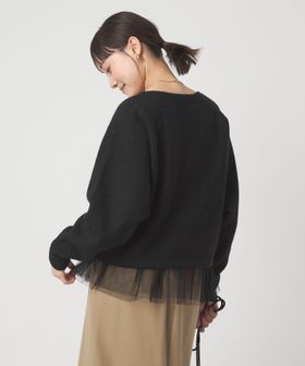 green label relaxing/ニット × チュール キャミソール プルオーバー セット/ニット / セーター