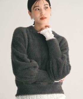 green label relaxing/【WEB限定】＜at ease＞フェザーヤーン プルオーバー ニット/ニット / セーター