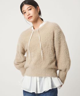 green label relaxing/【WEB限定】＜at ease＞フェザーヤーン プルオーバー ニット/ニット / セーター