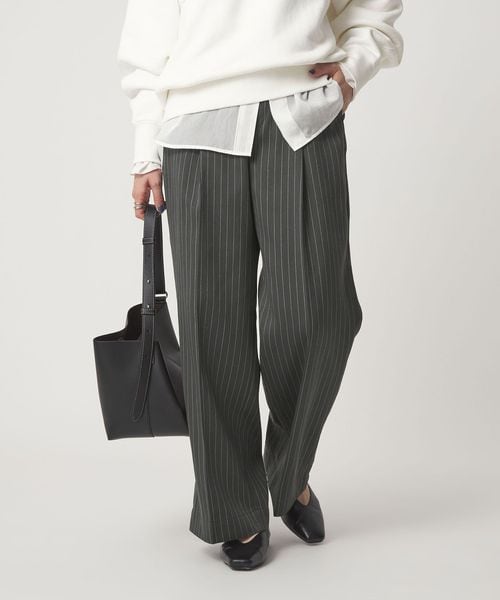 green label relaxing/フィブリル ワイド パンツ/スラックス