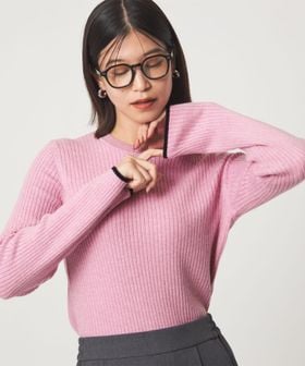 green label relaxing/【WEB限定】＜at ease＞ソデサキ バイカラー プルオーバー ニット ウォッシャブル/ニット / セーター