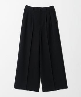 green label relaxing/メランジ ツイル ワイド パンツ マシンウォッシャブル/その他パンツ