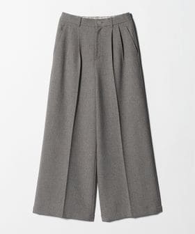 green label relaxing/メランジ ツイル ワイド パンツ マシンウォッシャブル/その他パンツ