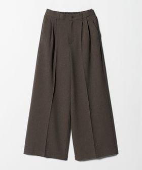 green label relaxing/メランジ ツイル ワイド パンツ マシンウォッシャブル/その他パンツ