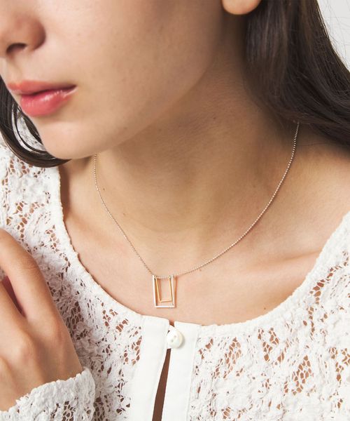 anisotea/＜anisotea＞Two スクエア ネックレス/ネックレス