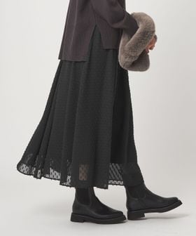 green label relaxing/プチ リボンモチーフ ジャガード スカート/ミモレ / ロング