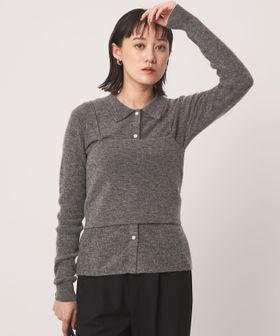 green label relaxing/ポロニット カーディガン × ビスチェ ニット セット/ニット / セーター