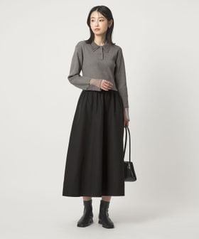 green label relaxing/ポロニット ドッキング ワンピース/ワンピース