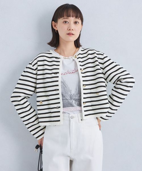 ハーフミラノ ニット ジャケット ―ウォッシャブル―