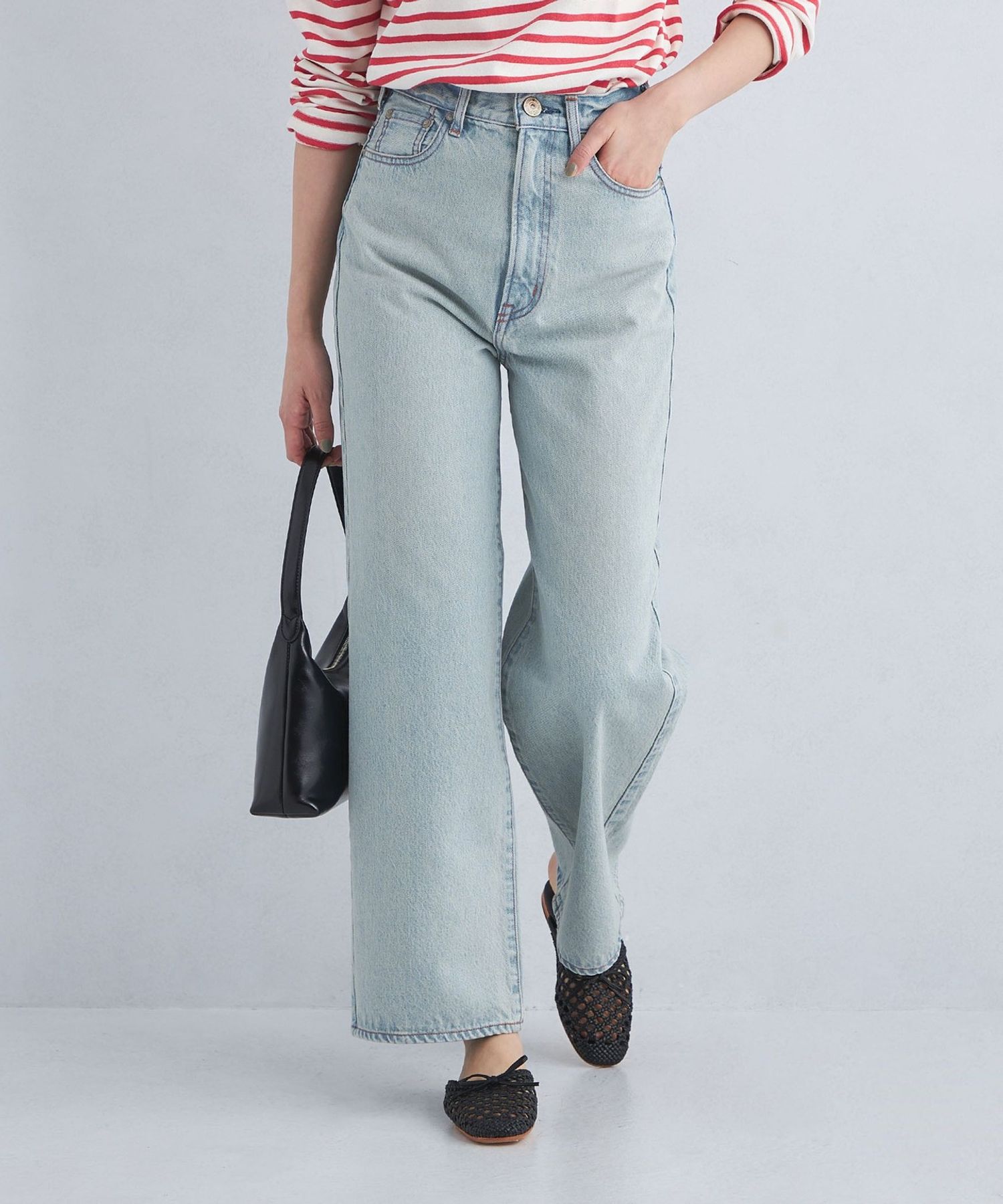 NEEDBY heritage＞LUNA ワイド デニム パンツ