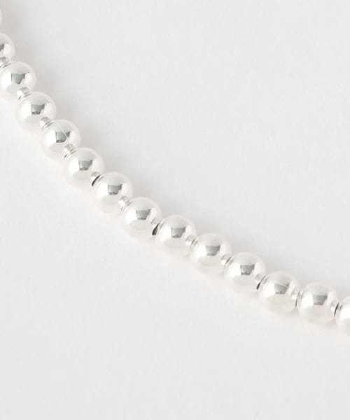 ナバホパール　約50cm ナバホパール4mm玉50cmネックレス✶シルバー925silver