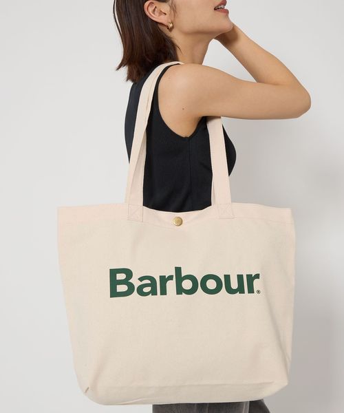 Barbour＞ロゴ トートバッグ