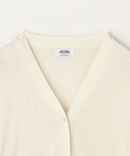 SEASONAL COLLECTION＞シルク Vネック カーディガン