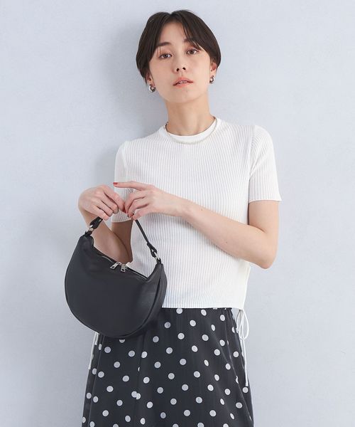 BEAUTY&YOUTH UNITED ARROWS - soduk サーマルニットプルオーバー　水色 le＞リブ ストリング ニット プルオーバー