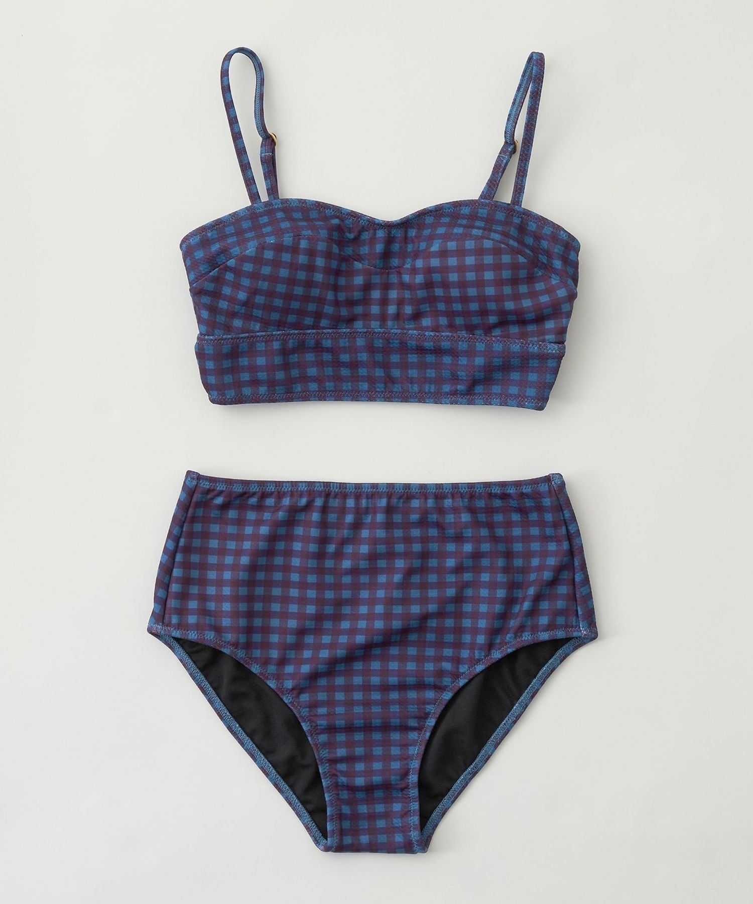 ビスチェ&ショーツ チェック柄 スイムウェア / 水着