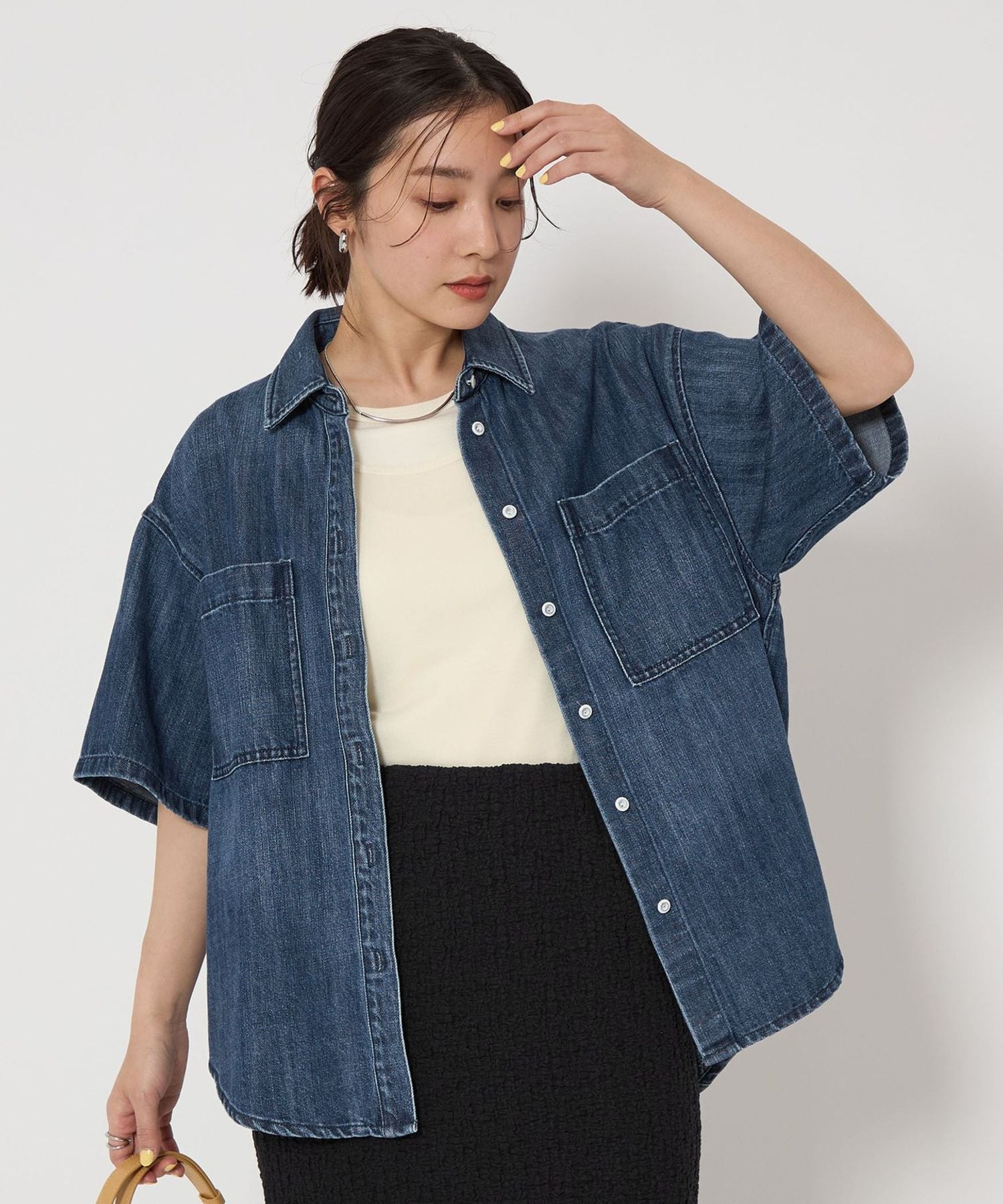 別注HEALTHY DENIM新品ダンガリーデニムシャツアローズグリーンレーベル 12c56f15-ec00-4e2b-99a7-