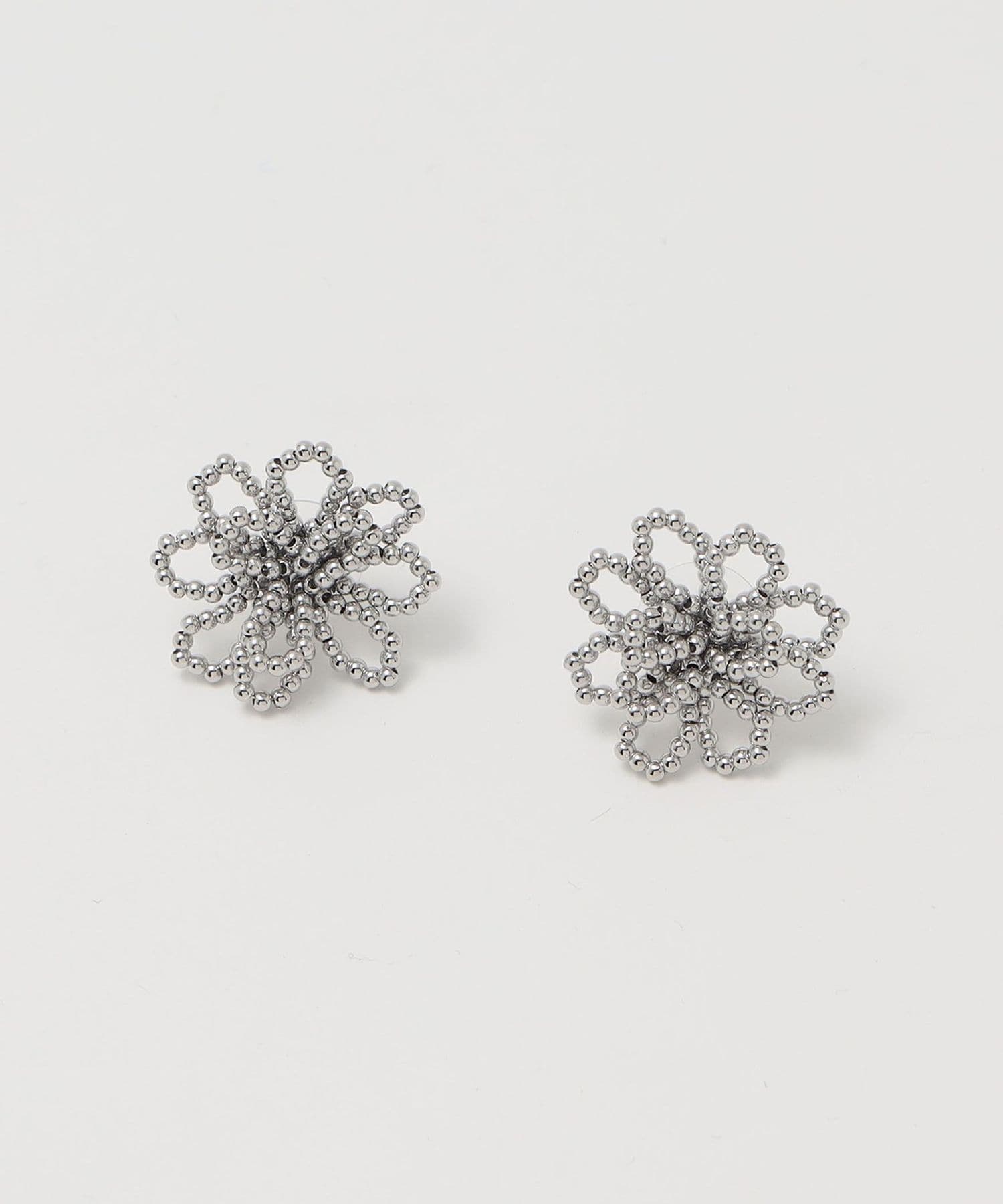 フラワーモチーフ ビーズ ピアス フラワービーズピアス | AND ON JIONE STORE（アンドオン
