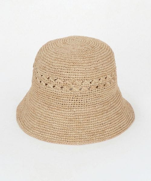 em. MAISON N.H PARIS NOA HAT ハット ブラウン MAISON N.H PARIS [メゾンエヌアッシュパリ] - Noa raffia hat