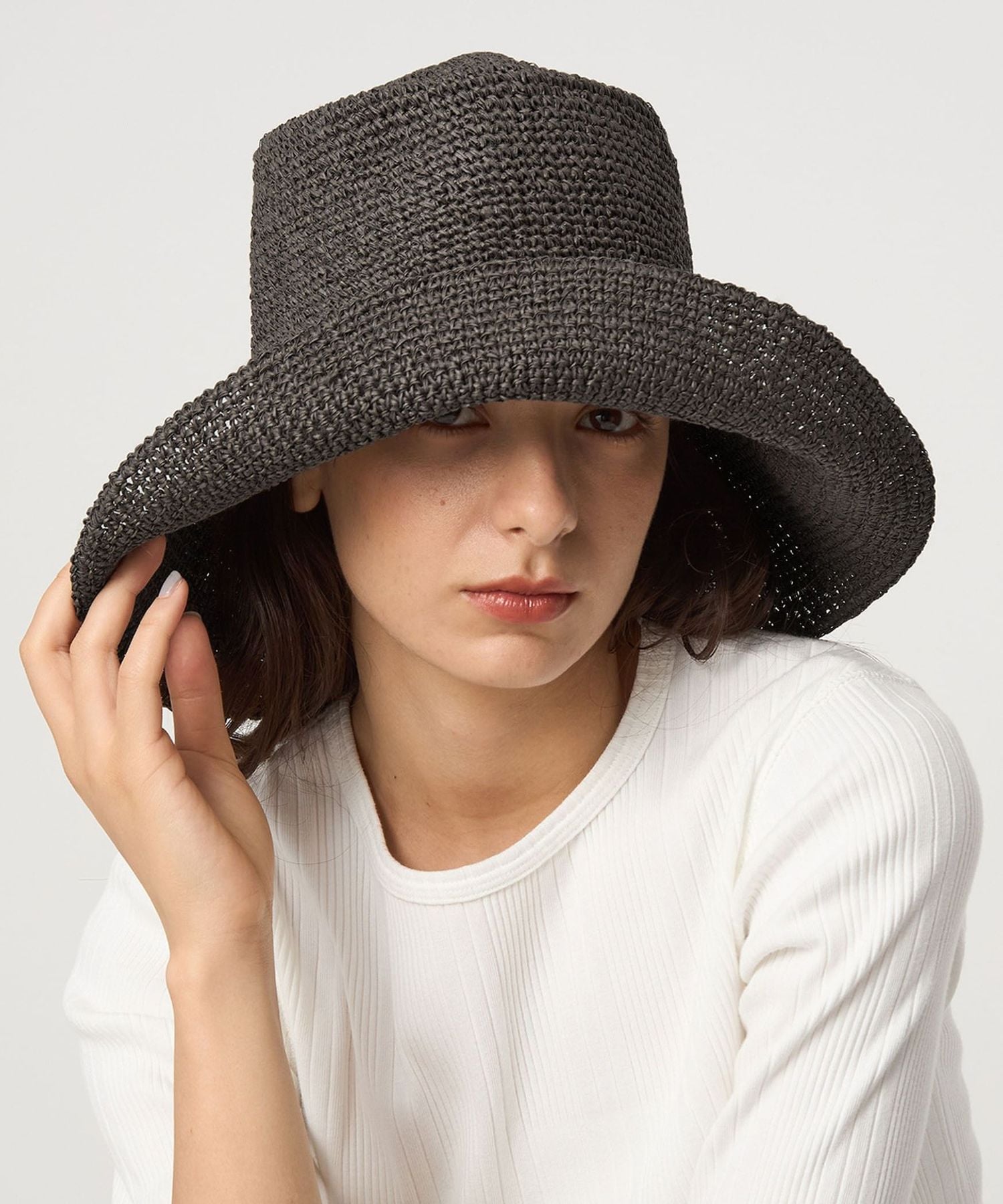 中折れ ワシ ツバ広 ハット