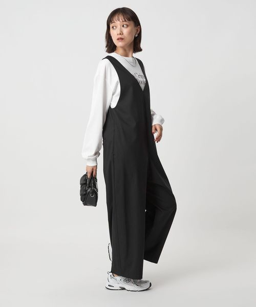 size SHORT/TALLあり］オルマイ ツイル サロペット