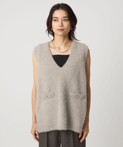 BEAUTY&YOUTH UNITED ARROWS ニットベスト BEAUTY＆YOUTH UNITED ARROWS ベスト ジレ フロントボタン V